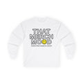 That Merch Mood Long Sleeve Tee — Emoji Logo Cotton Shirt