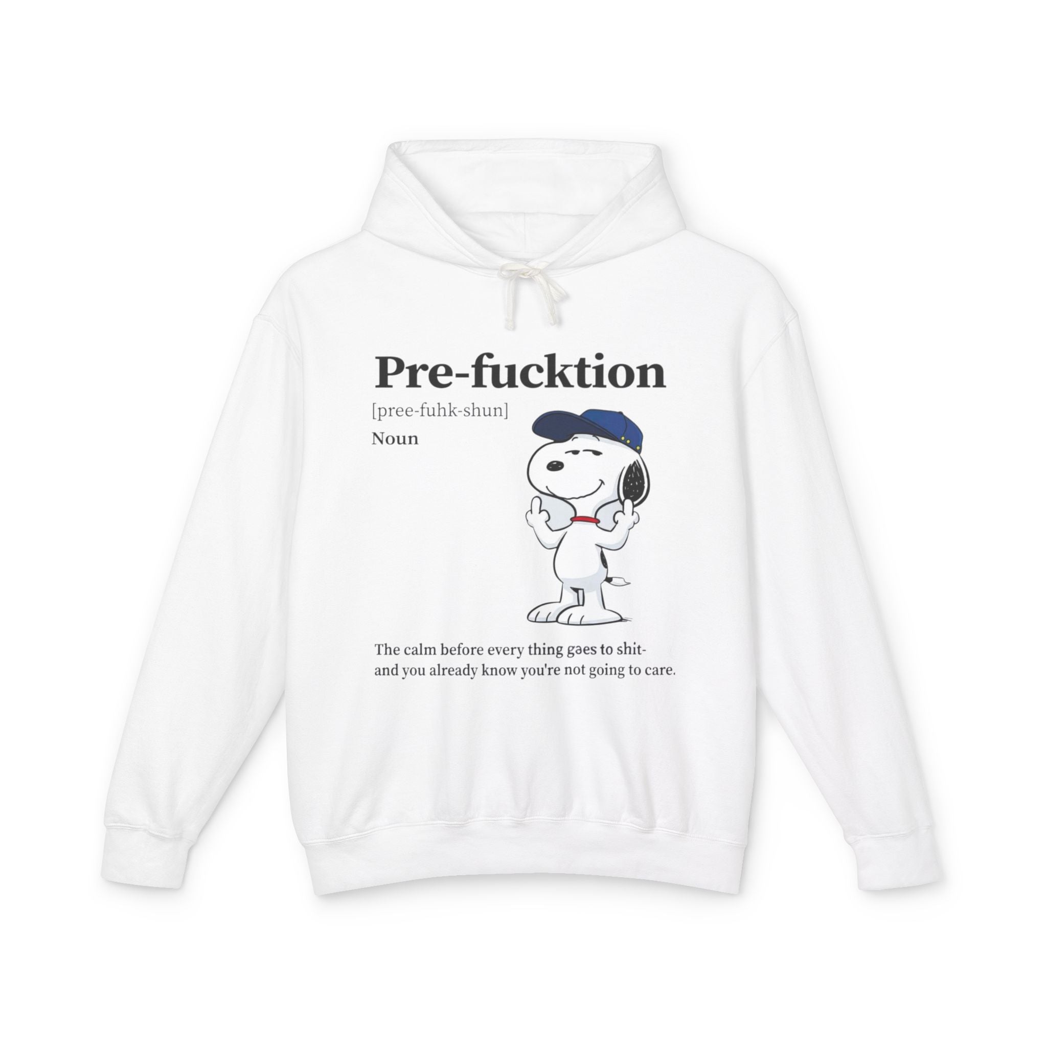Pre-fucktion Snoopy Hoodie — That Merch Mood Graphic Pullover