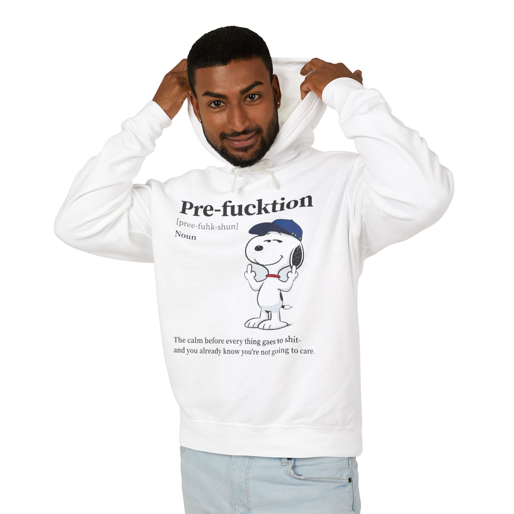 Pre-fucktion Snoopy Hoodie — That Merch Mood Graphic Pullover