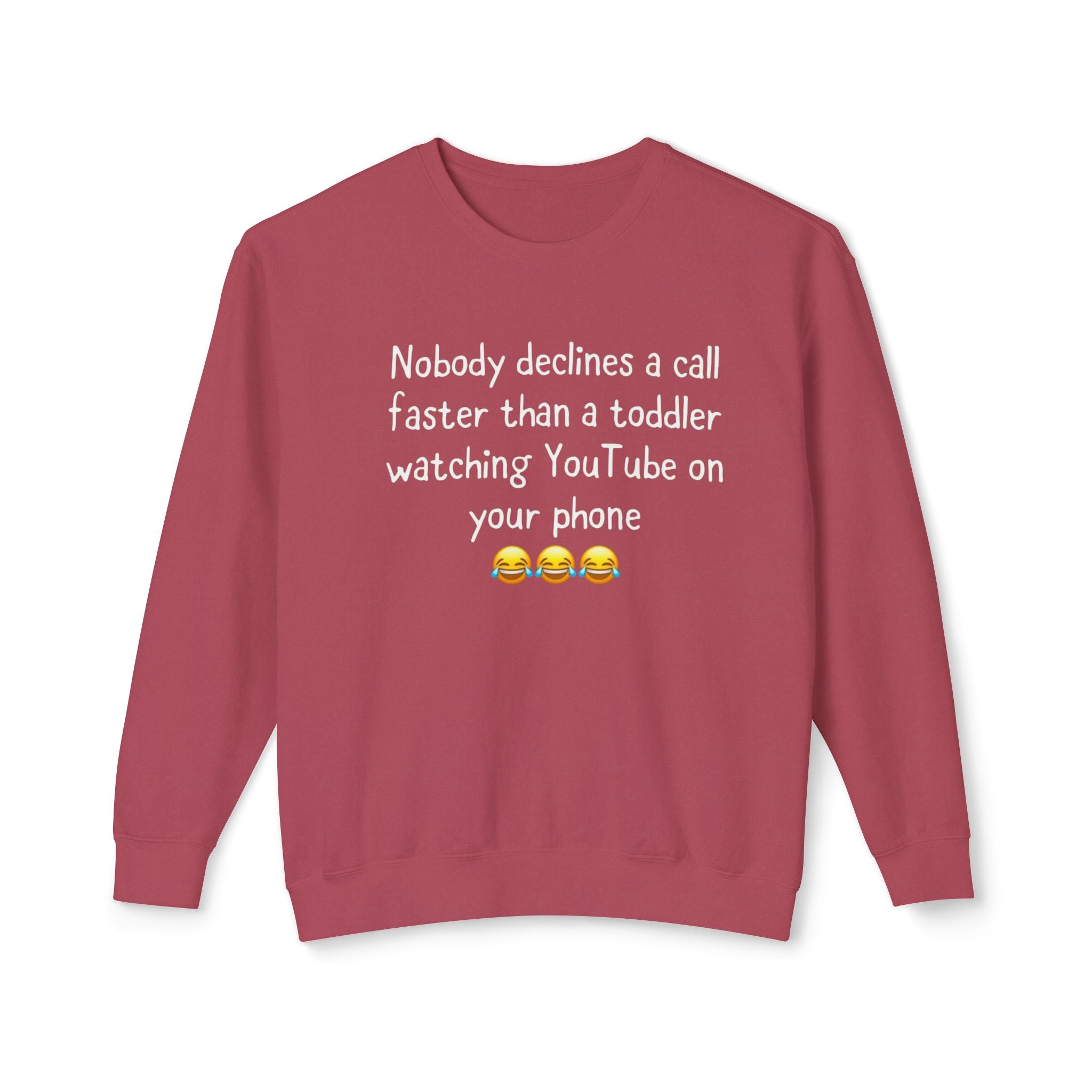 Crewneck Sweatshirt — "That Merch Mood" Smiley Graphic